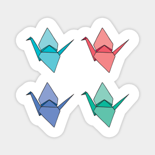 Origami Crane Pattern Set Magnet