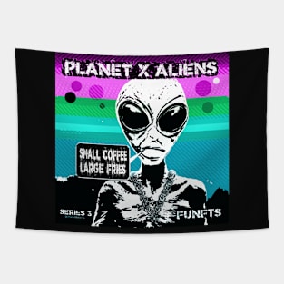 Funny Retro Alien Sci Fi Humor Tapestry