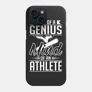 Snowboard: Body of a genius. Mind of an athlete Phone Case