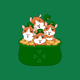 st patricks leprechaun Guinea pigs T-Shirt