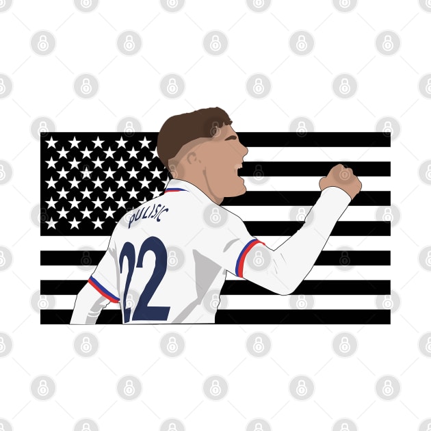 Christian Pulisic US Flag by Hevding