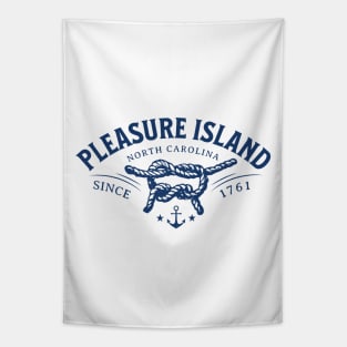 Pleasure Island, NC Beach Knot Summer Vacation Tapestry