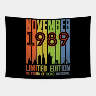 November 1989 35 Years Of Being Awesome Limited Edition Tapestry