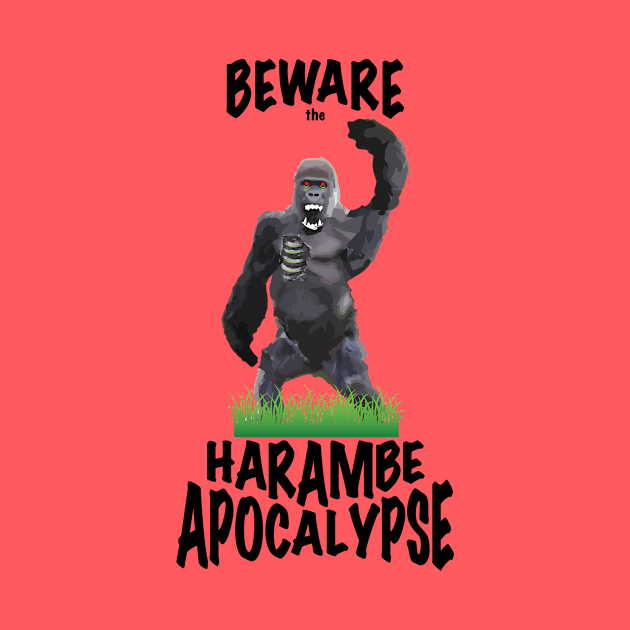 Harambe Apocalypse - Zombie Gorilla by SnarkSharks