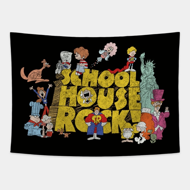 School House Rock - distressed Tapestry by ThirteenthFloor