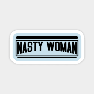 nastywoman text black Magnet