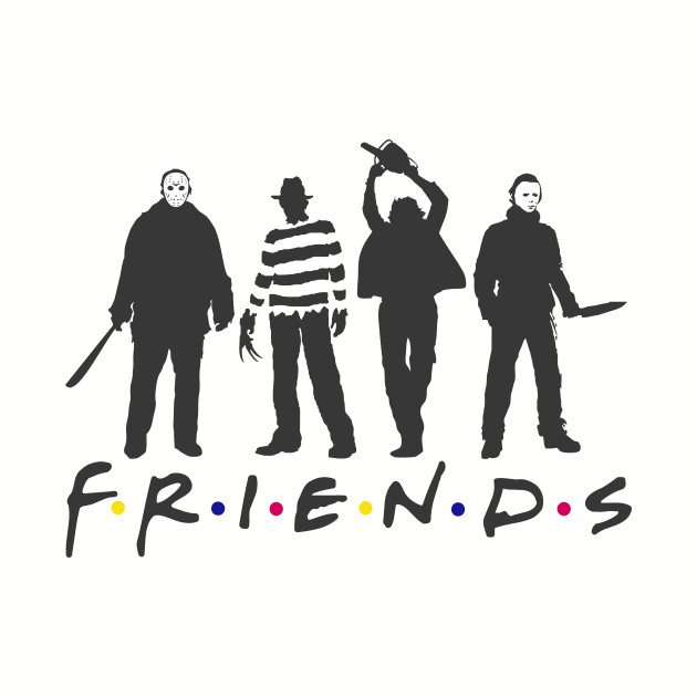 Download FRIENDS - Horror - Baseball T-Shirt | TeePublic