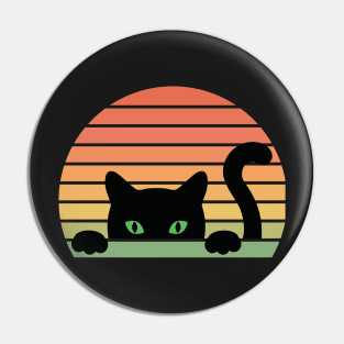 Powell cat a funny cat - Classic Vintage Summer Pin