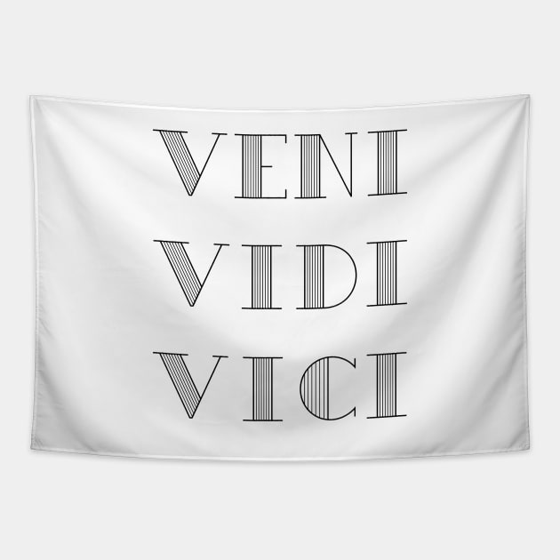 VENI VIDI VICI I came I saw I conquered Tapestry by podartist