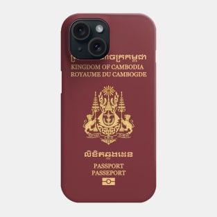 Cambodian passport Phone Case