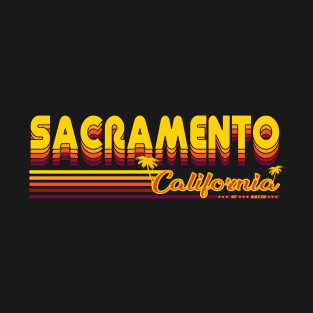 Sacramento California retro and vintage design T-Shirt