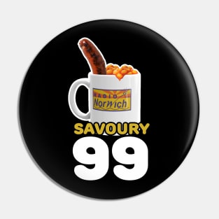 Savoury 99 Beans and a Sausage Pin