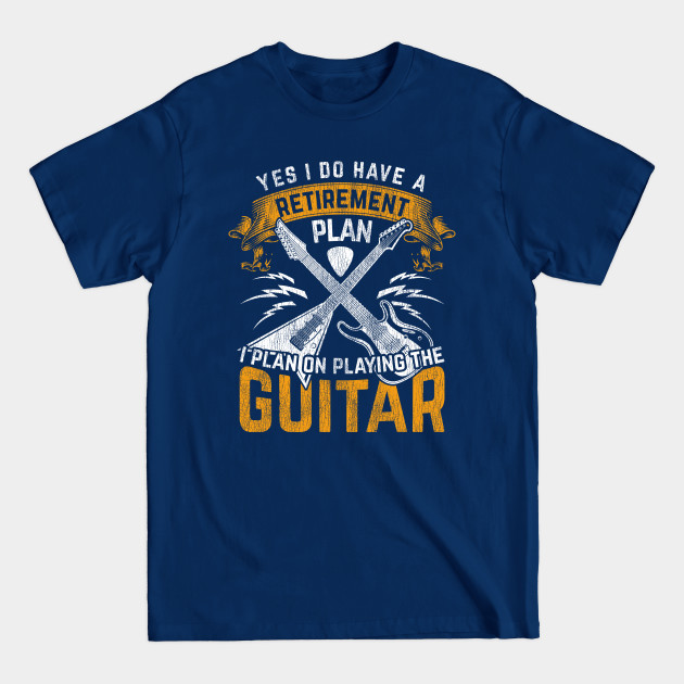 Discover Guitar Retired Musician Retro Guitarist - Guitarist - T-Shirt