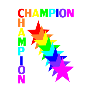 CHAMPION rainbow Stars T-Shirt