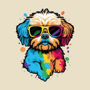 Watercolor Pup Vibes: Canine Joy in Watercolors T-Shirt