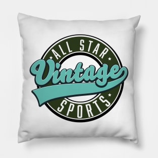 All star vintage sports logo Pillow