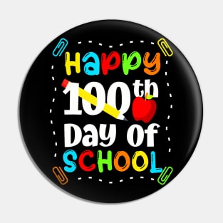 Happy 100Th Days Of School Teacher Boys Girls 100 Days Pin