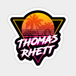 Thomas Rhett - Proud Name Retro 80s Sunset Aesthetic Design Magnet