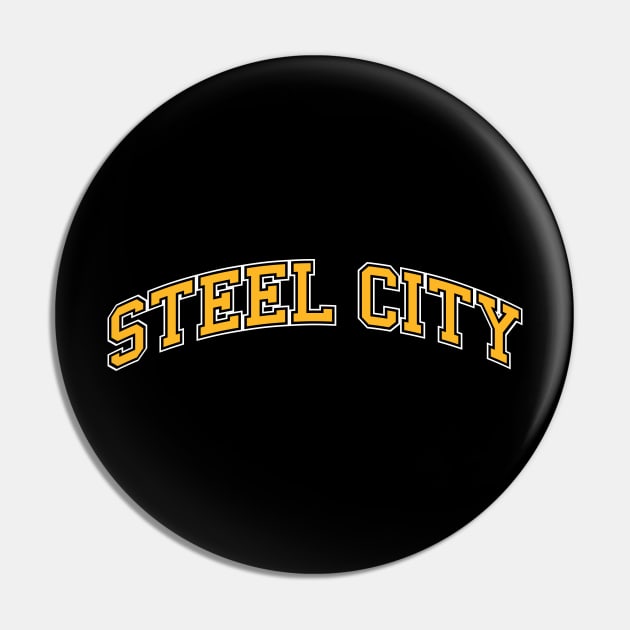 Pittsburgh 'The Burgh' Steel City Baseball Fan Shirt Pin by CC0hort