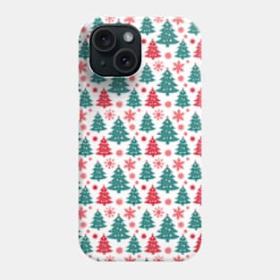 Retro Christmas Tree Pattern Phone Case