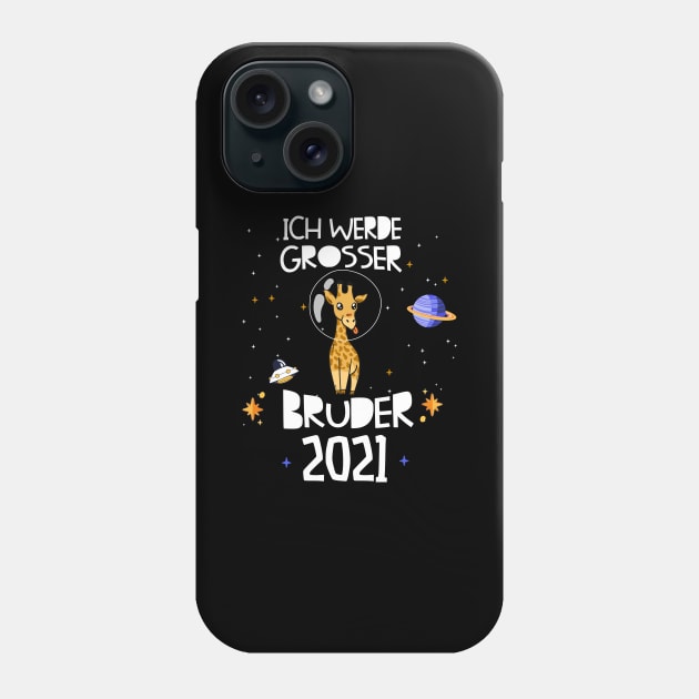 Großer Bruder 2021 Astronauten Giraffe Planeten Phone Case by alpmedia