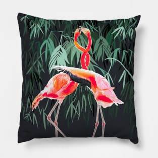 Flamingos couple Pillow