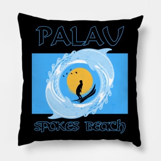 Palau Spokes Beach Pillow