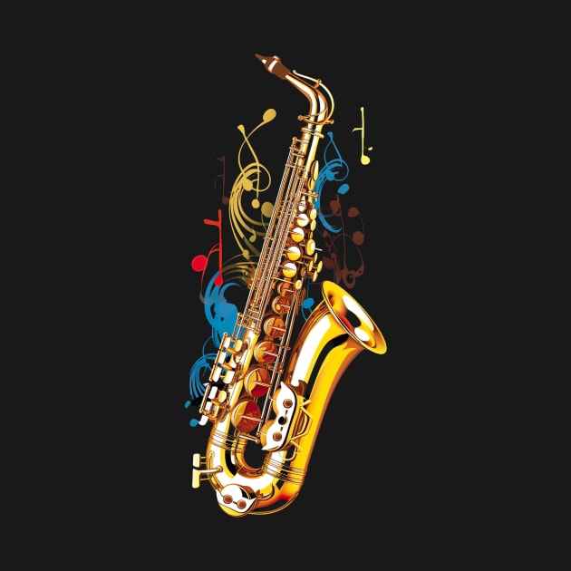 Expressive Saxophone Art by ArtVault23