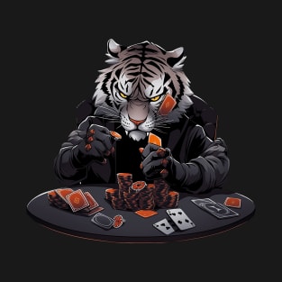 tiger play poker T-Shirt