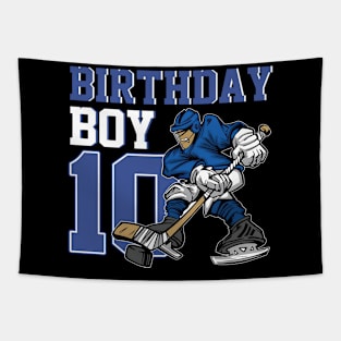 10 Year Old Ice Hockey Themed Birthday Party 10th Tapestry