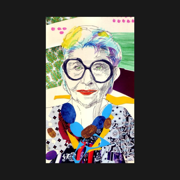 Iris Apfel fanart by VenyGret