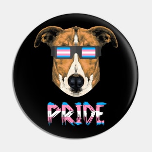 Greyhound Transgender Flag Lgbt Pin