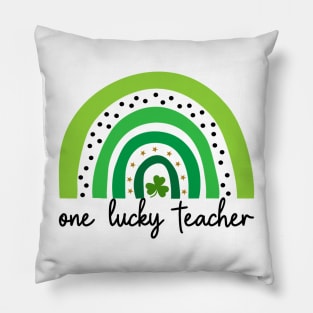 One Lucky Shamrock Teacher St Patrick’s Day Appreciation Pillow