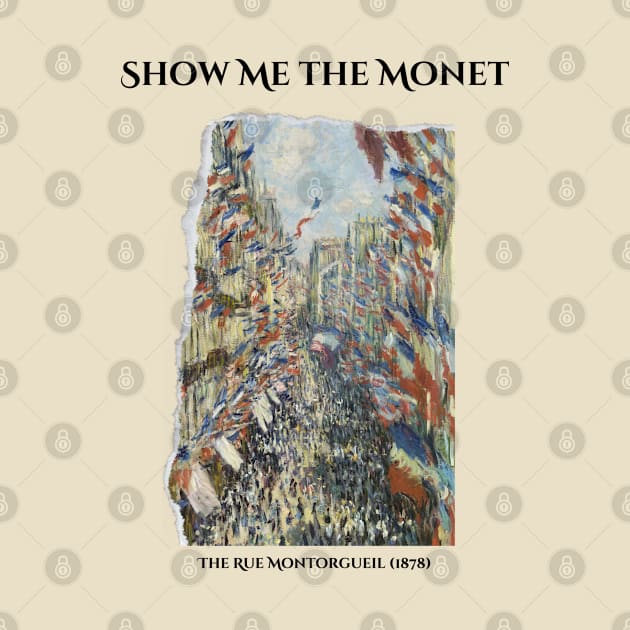 Claude Monet Painting: The Rue Montorgueil (1878) (2 of 5) by The Word Shed