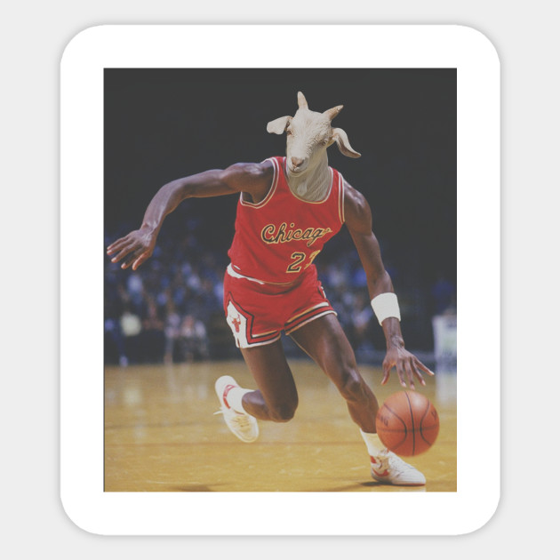 Michael Jordan Goat Nba Sticker Teepublic Uk