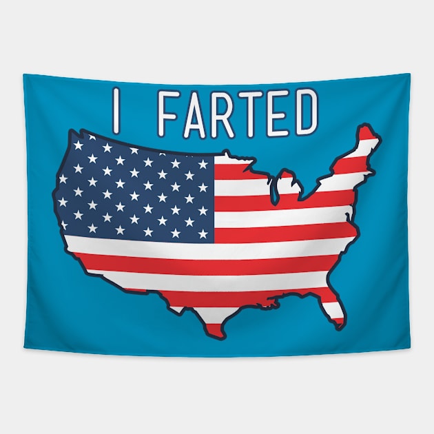 I Farted - Long Live America Tapestry by Crazy Collective