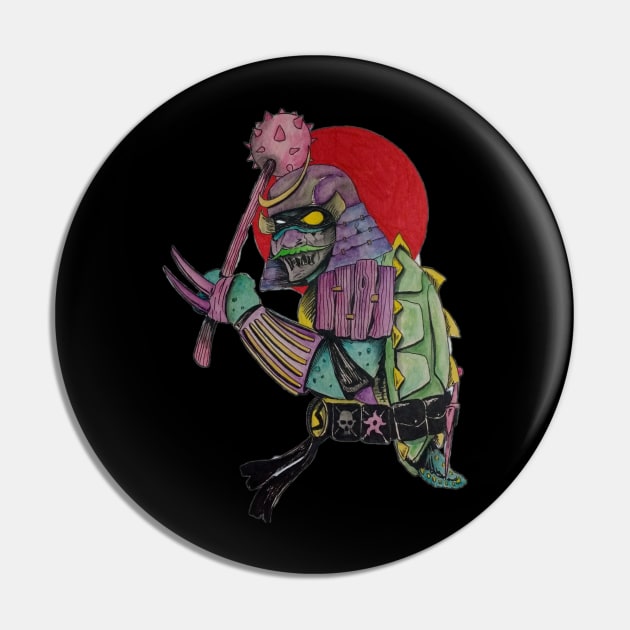 Samurai Slash Pin by ArtofJesseCobb