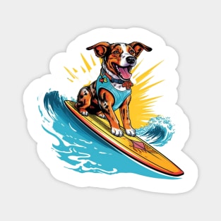 Surfer Dog Magnet