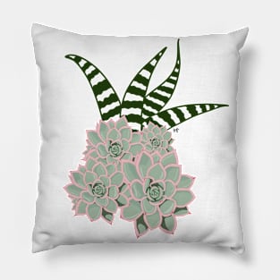 Succulent Flowers Pillow