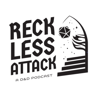 Reckless Attack Podcast Main Logo Black T-Shirt