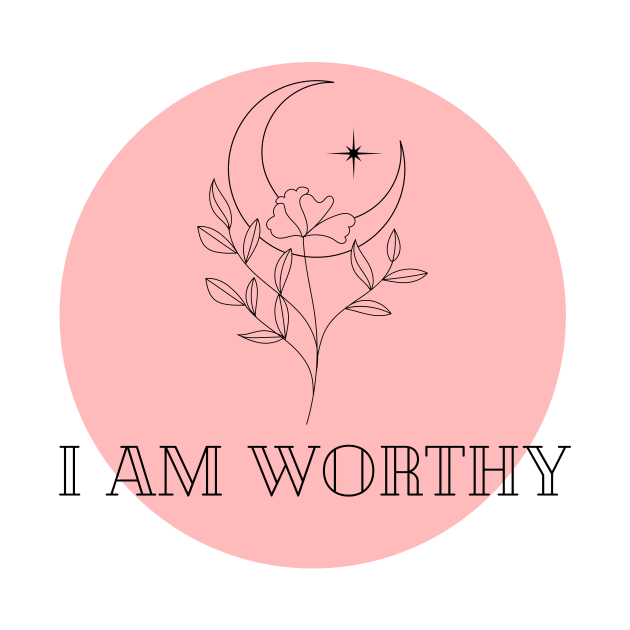 Affirmation Collection - I Am Worthy (Rose) by Tanglewood Creations