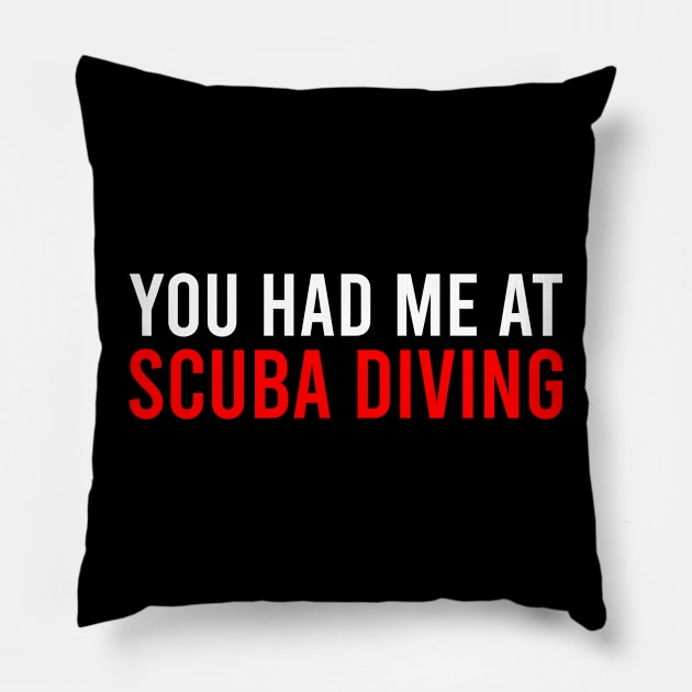 Scuba Diving Pillow by medd.art