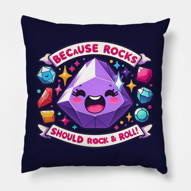 rock & roll Pillow by AOAOCreation