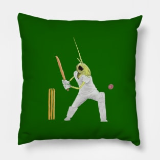 Cricket playing cricket Pillow