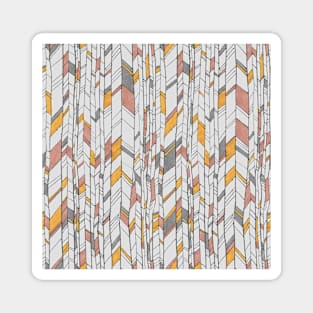 Hand drawn Herringbone Pattern Magnet