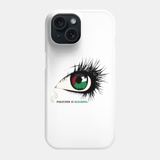 Palestine is bleeding Phone Case by mutarek