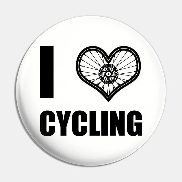 Cycling Bicycle Athlete Love Slogan Gift For Cyclist Pin by BoggsNicolas