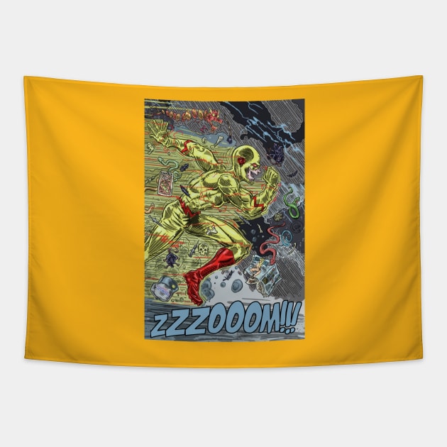 Reverse Flash Tapestry by Rudeman