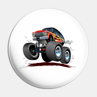 Cartoon monster truck Pin