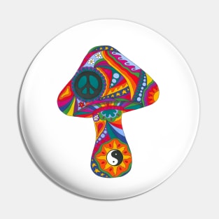 Psychedelic Mushroom Pin